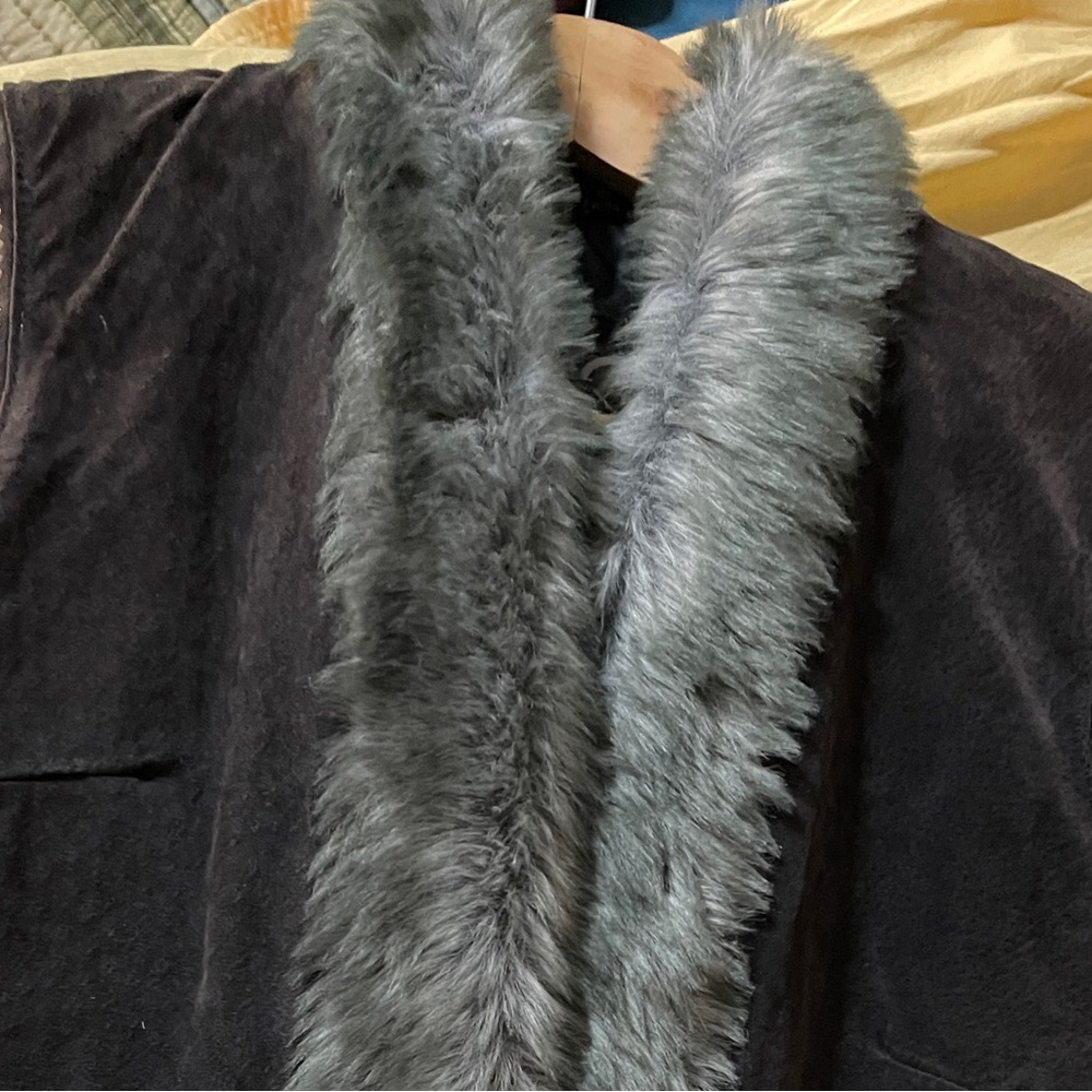 XOXO leather and suede vest